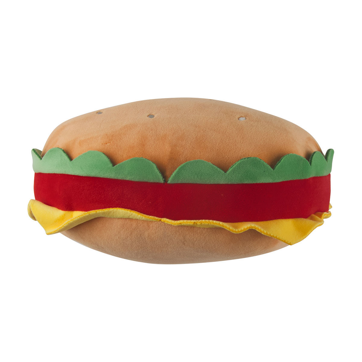 Hamburger Shaped Toss Pillow