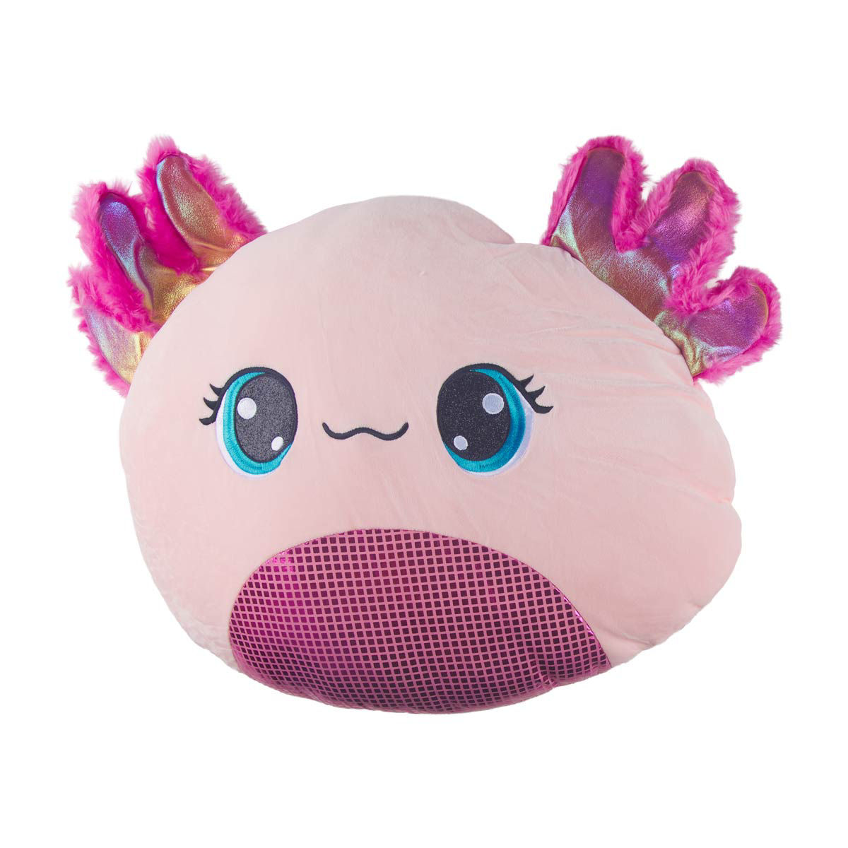 Pink Axolotl Squishy Plush Pillow