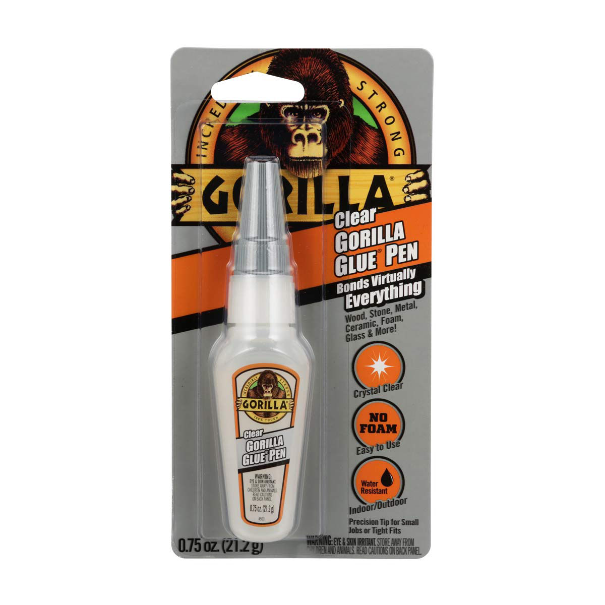 Gorilla Clear Glue Pen, 0.75 oz