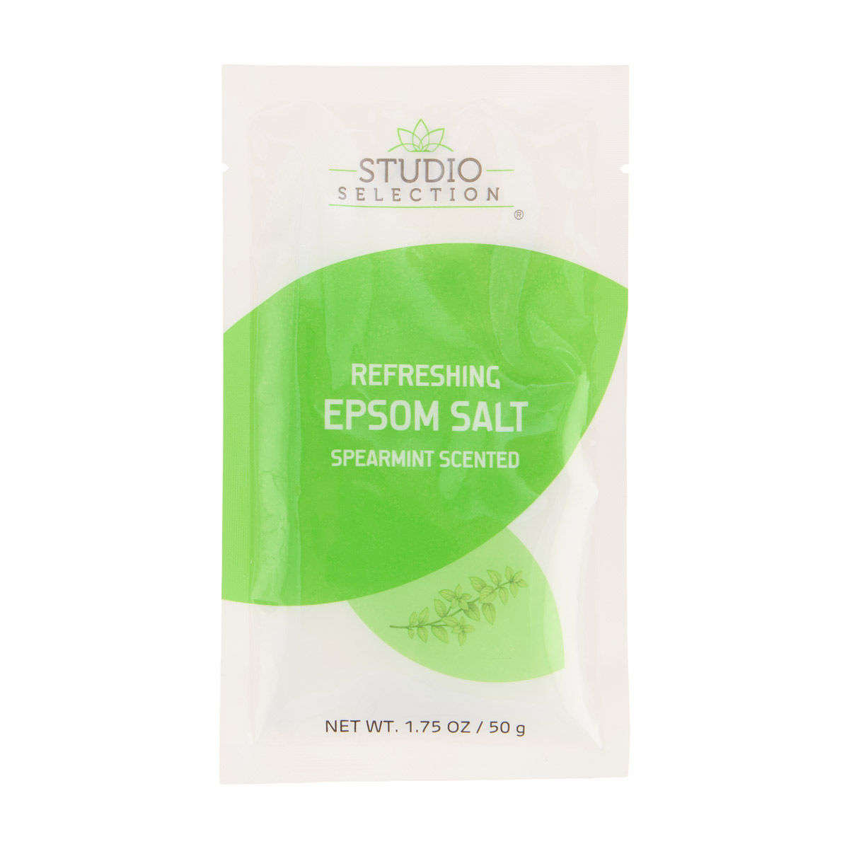 Studio Selection Refreshing Epsom Salt Bath Soak, Spearmint Scented, 1.75 oz