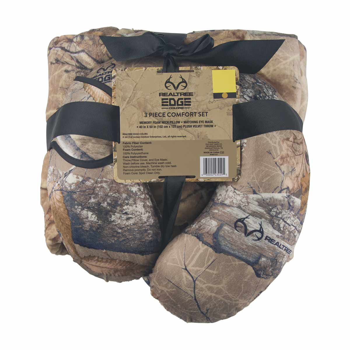 Realtree Edge Camouflage Travel Comfort Set, 3 Piece