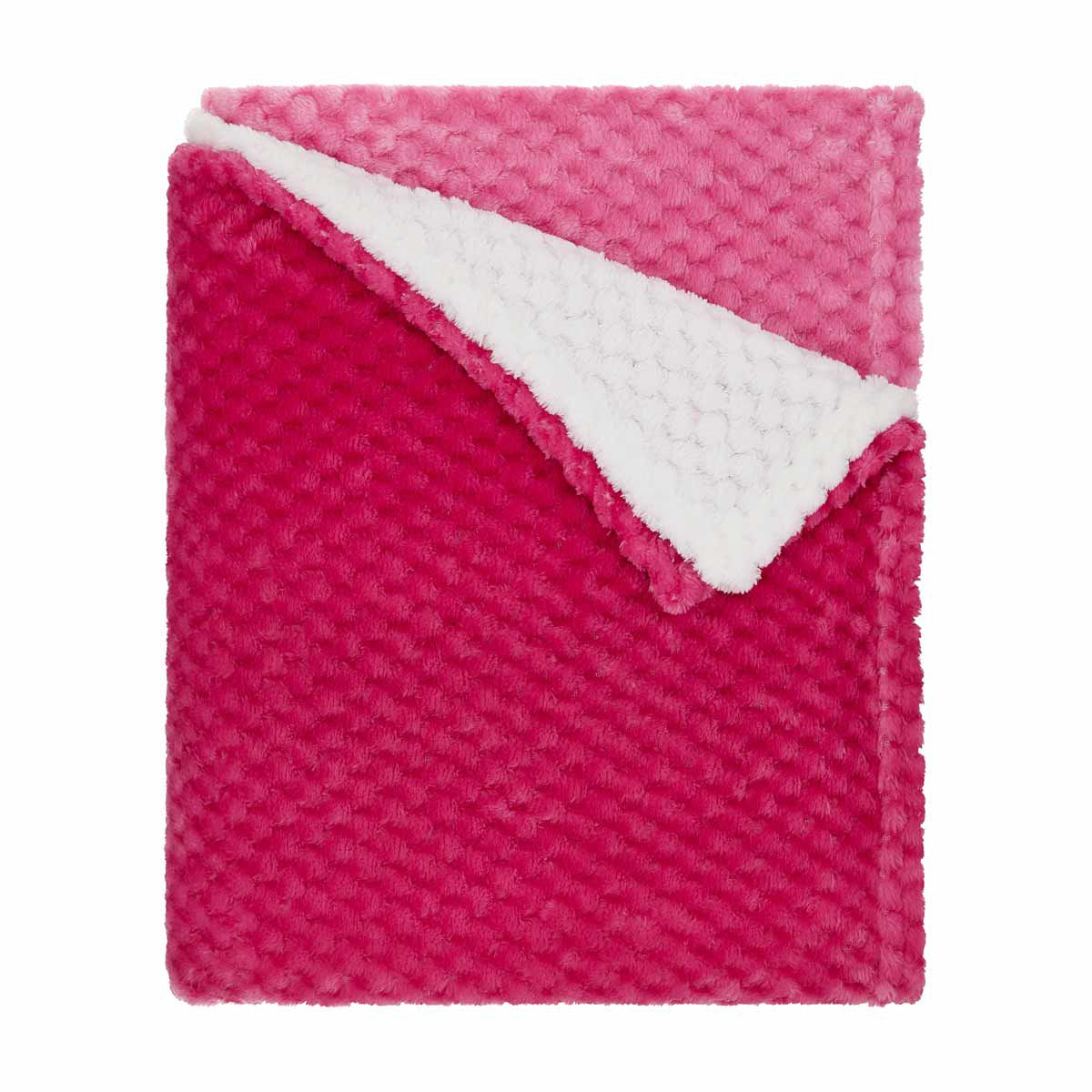 Cosmopolitan Ombre Pink Sherpa Throw Blanket