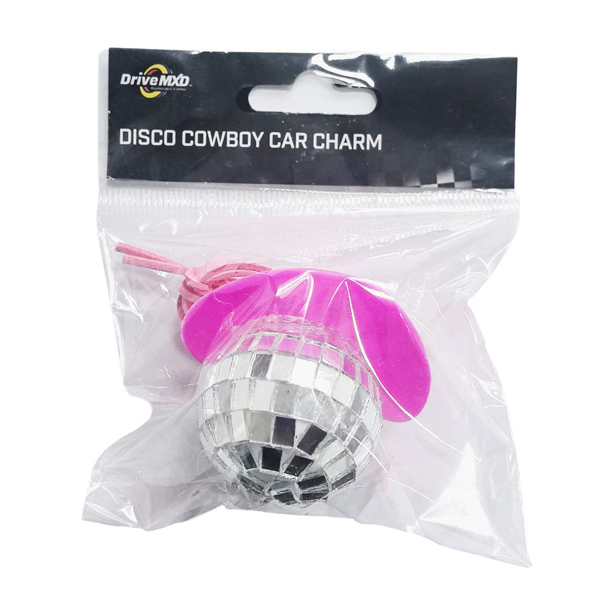 Drive-MXD-Disco-Cowboy-Car-Charm,-Pink
