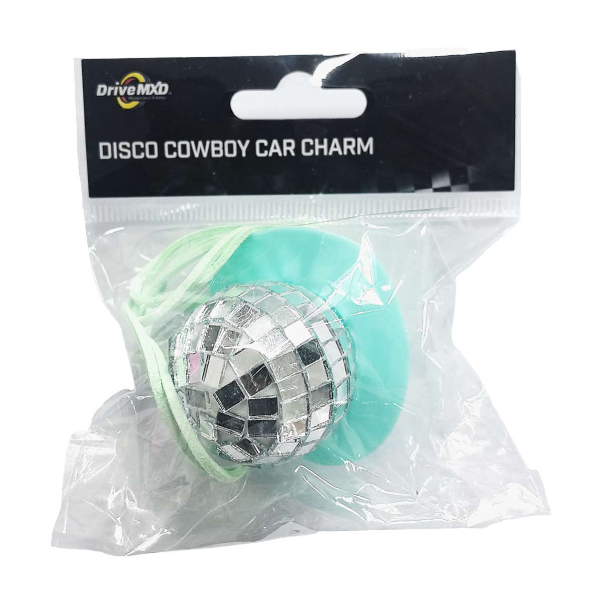 Drive-MXD-Disco-Cowboy-Car-Charm,-Teal