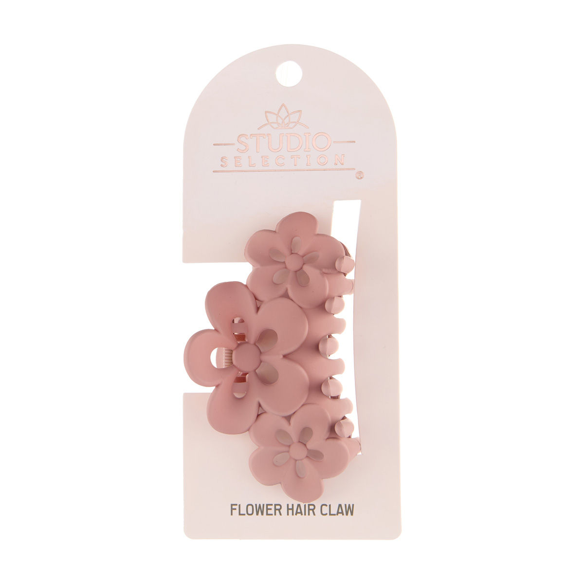 Studio Selection Pink Flower Shaped Hair Claw Clip