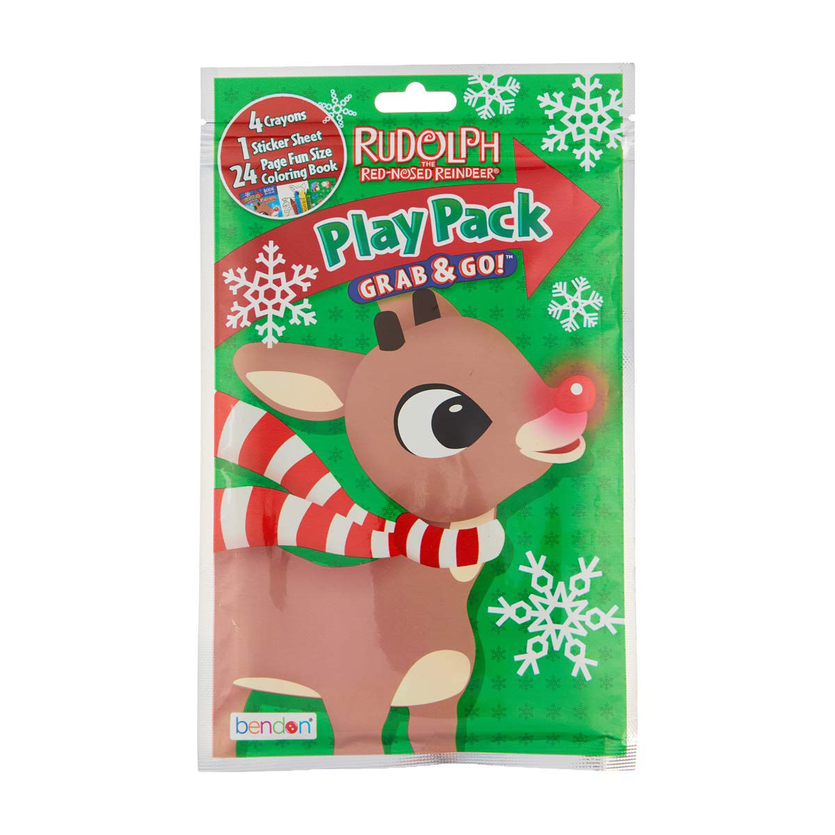 Bendon Christmas Rudolph the Red-Nosed Reindeer Grab & Go Play Pack