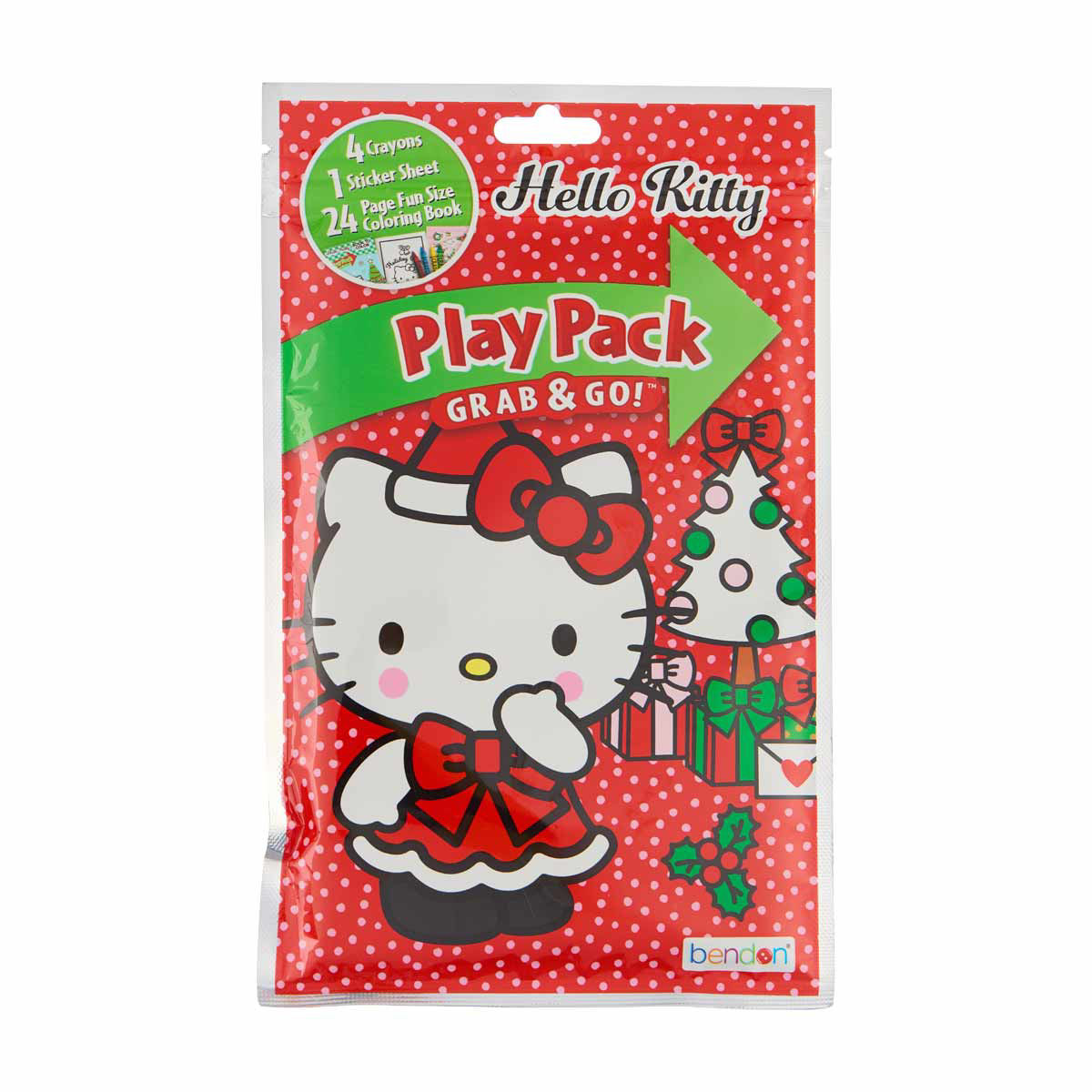 Bendon Christmas Hello Kitty Grab & Go Play Pack