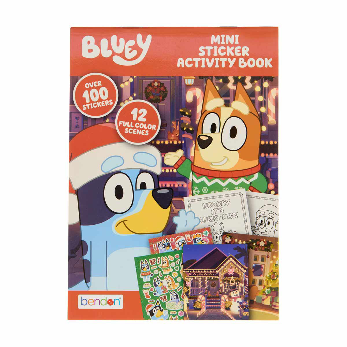 Bluey Christmas Mini Sticker Activity Book, Over 100 Stickers
