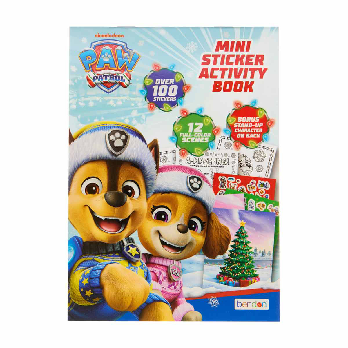 PAW Patrol Christmas Mini Sticker Activity Book, Over 100 Stickers