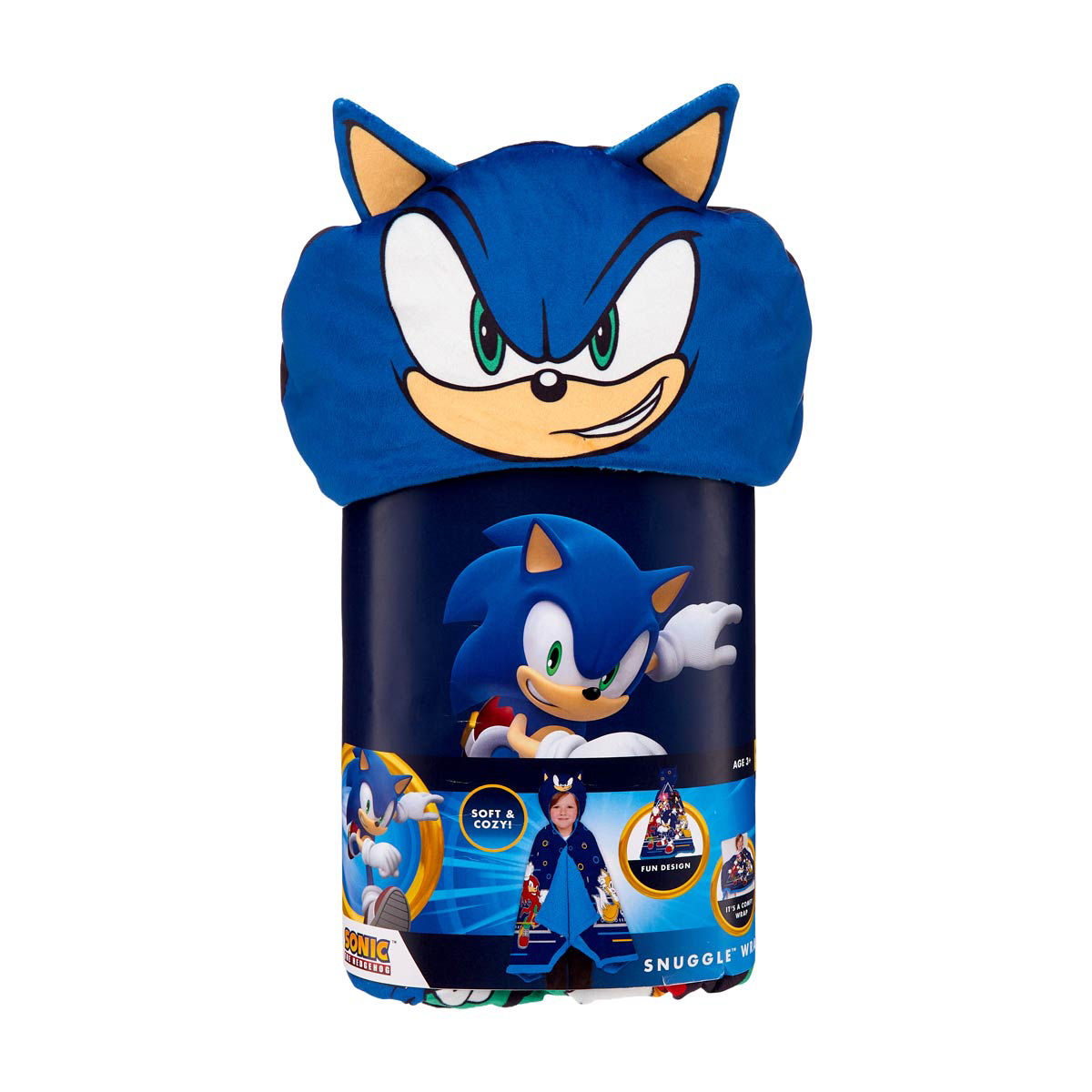 Fall Kids Sonic the Hedgehog Snuggle Wrap