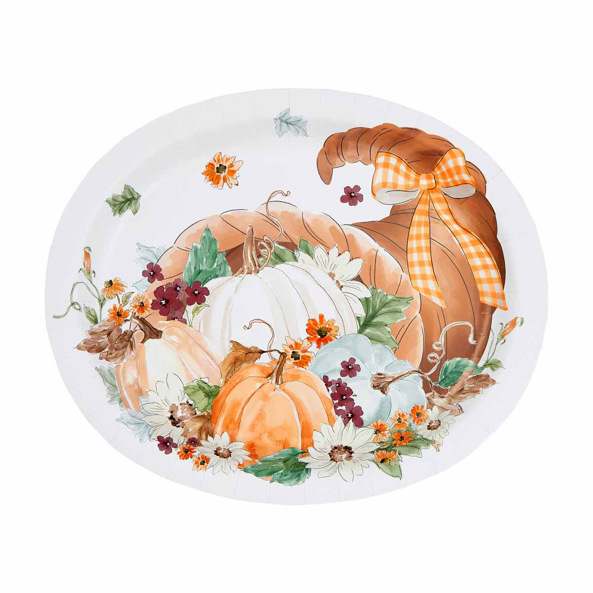 Autumn-Celebration-12"-Oval-Plates,-8-ct