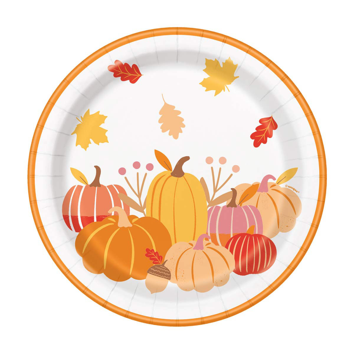 Playful Pumpkin 9" Plates, 8 ct