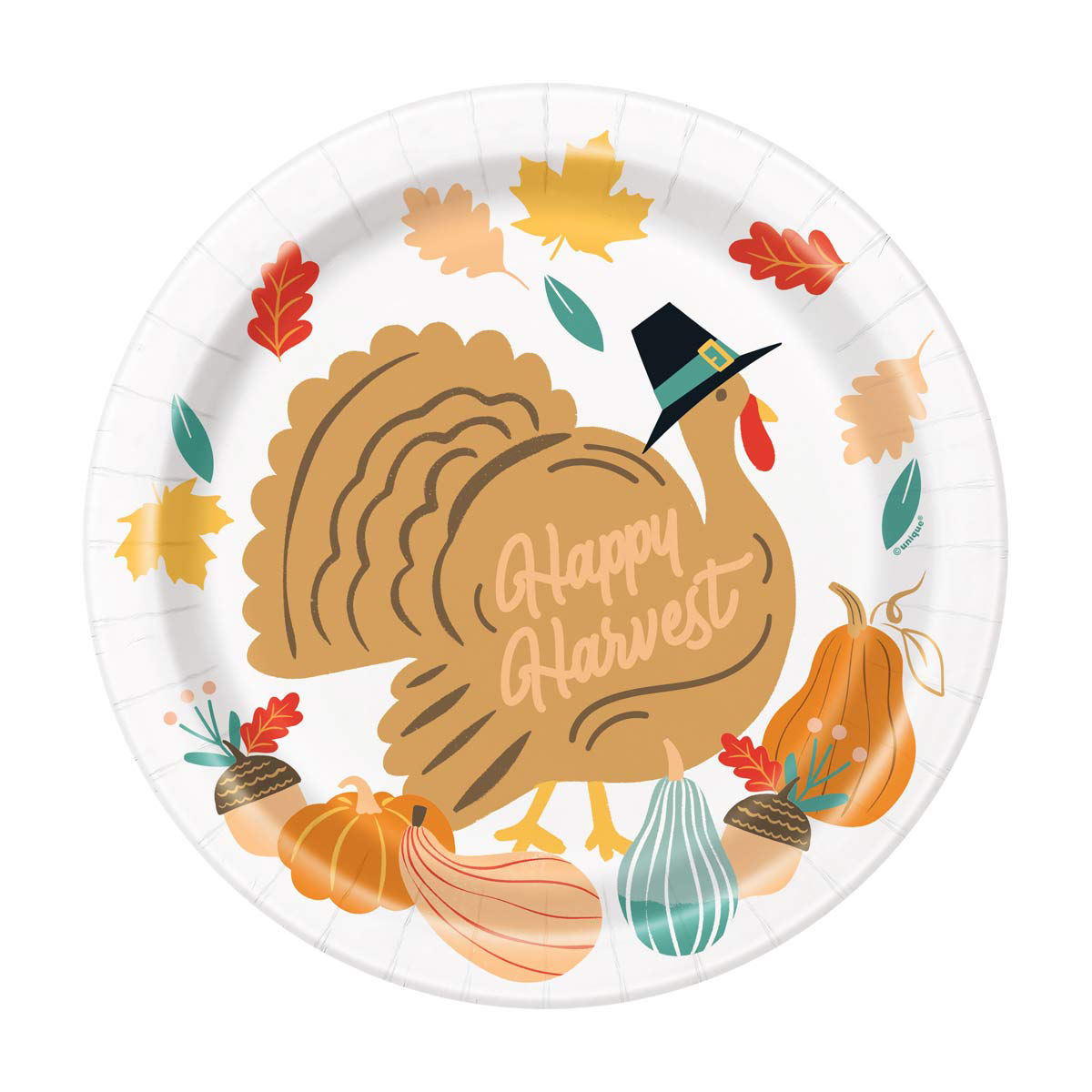 Turkey-Feast-9"-Plates,-8-ct
