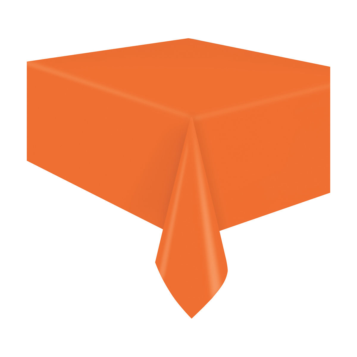 Orange Plastic Table Cover — Dollar General