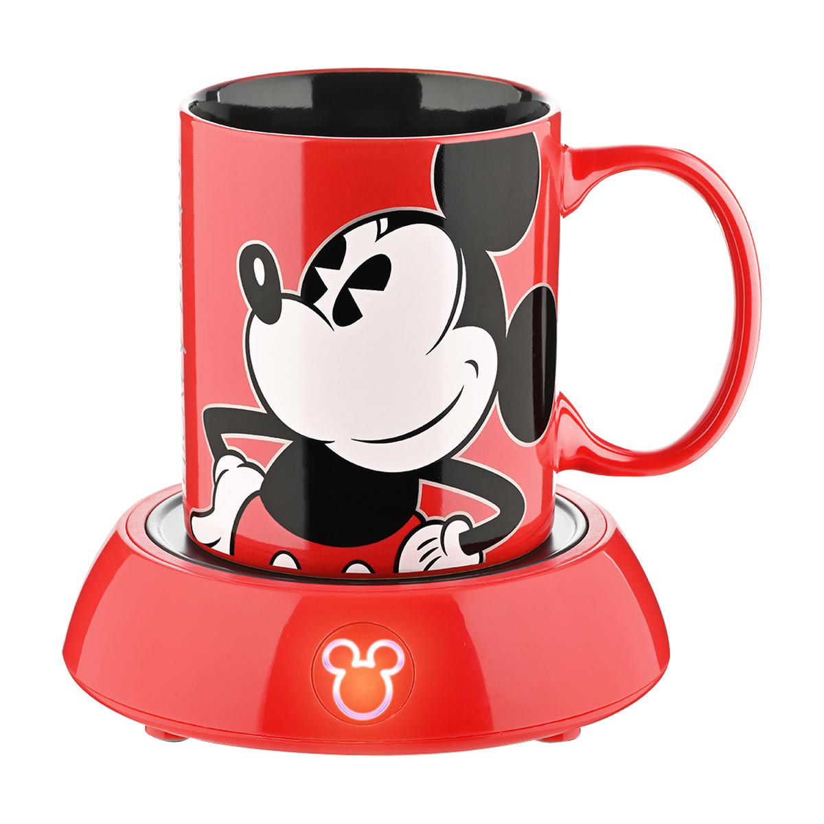 Disney Mickey Mouse Mug Warmer Set with Ceramic Mug