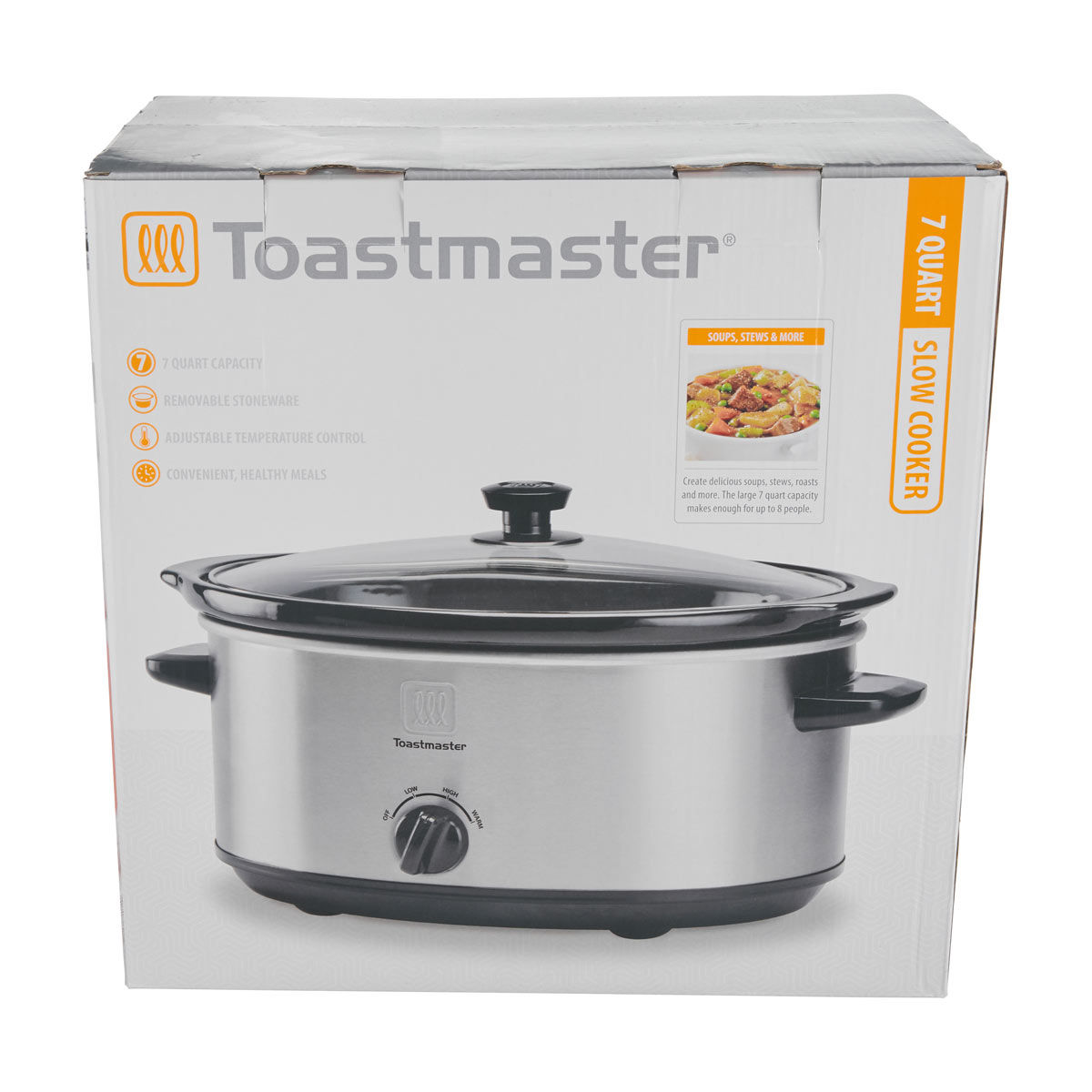 Toastmaster Fall Stainless Steel Slow Cooker, 7 qt