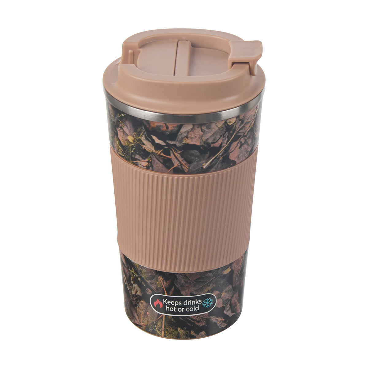 Blush Camo Insulated Travel Coffee Mug, 18 oz
