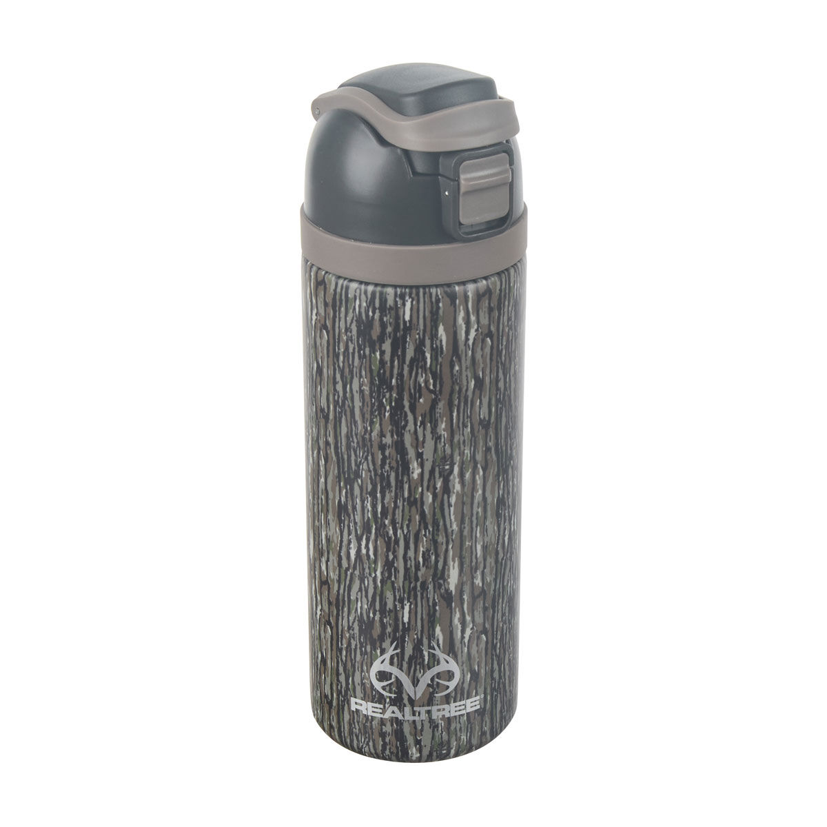 Realtree Fall Stainless Steel Gray Water Bottle, 24 oz