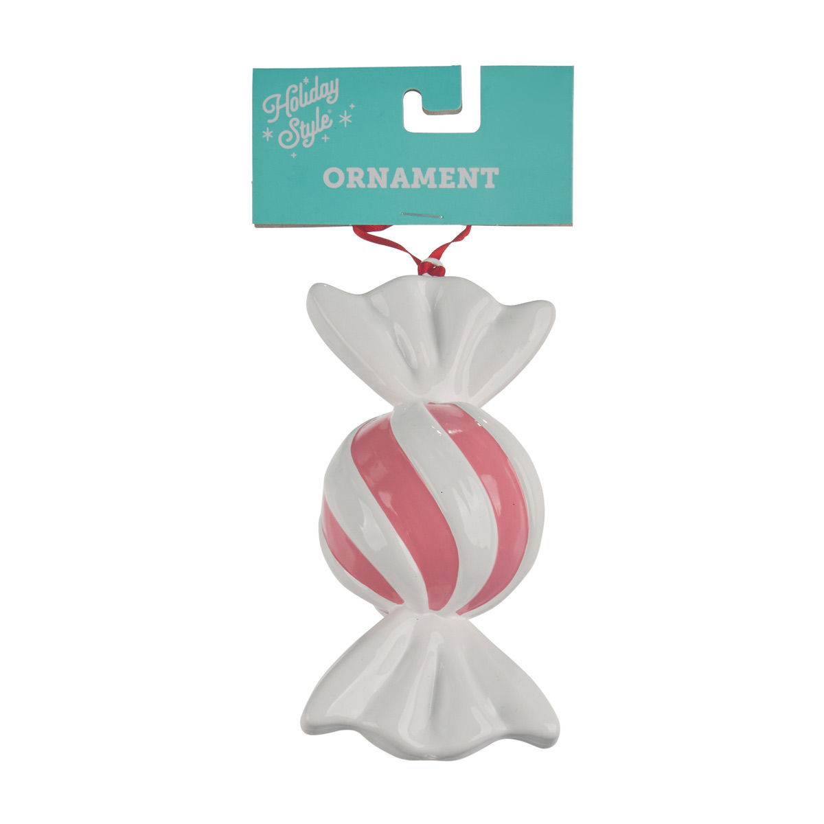 Holiday Style Chunky Candy Ornament, 2 Assorted Colors