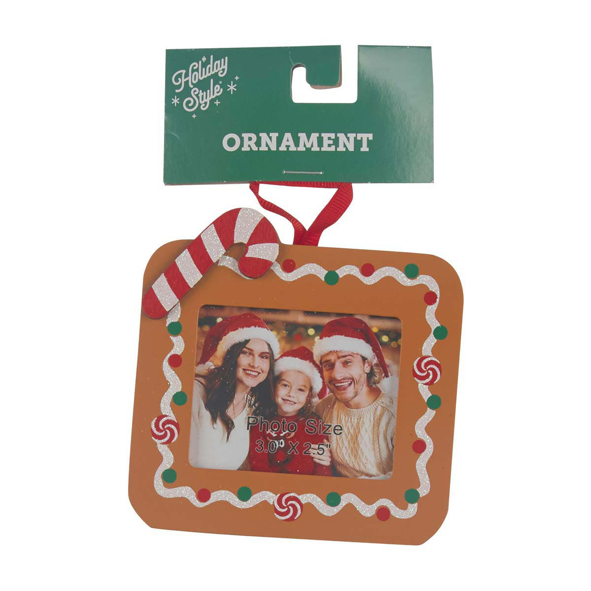 Christmas Photo Frame Ornaments, 3 Assorted Styles