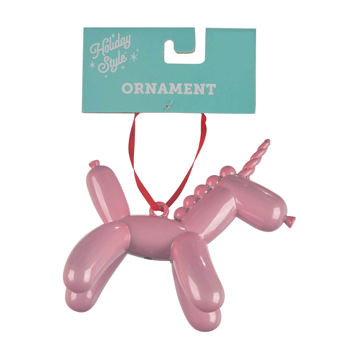 Holiday-Style-Christmas-Balloon-Unicorn-Ornament,-3-Assorted-Colors
