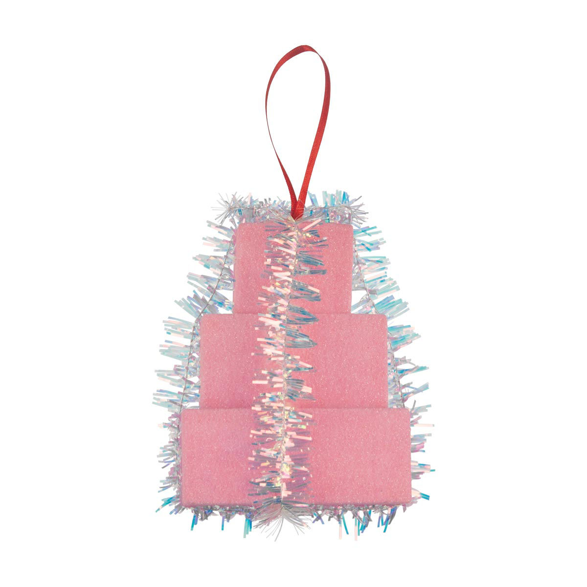 Christmas Glitter Gift Box Ornament, 2 Assorted Designs