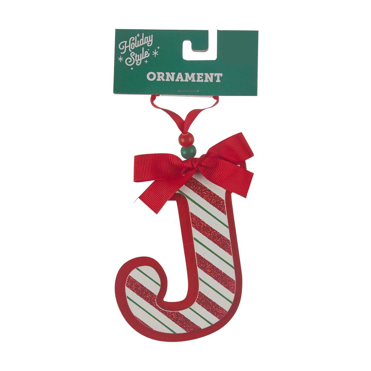 Holiday-Style-Christmas-Candy-Cane-Stripe-Monogram-Ornament,-Assorted-Letters