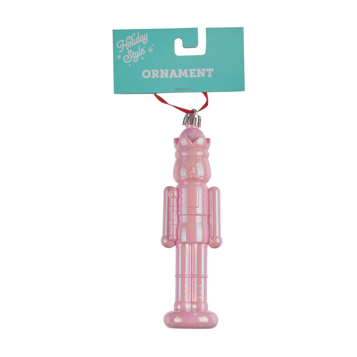 Holiday Style Christmas Iridescent Nutcracker Ornament, 3 Assorted Colors
