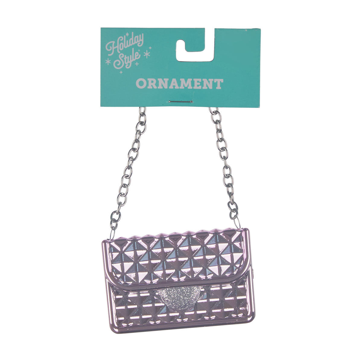 Holiday Style Christmas Mini Handbag Ornament, 2 Assorted Designs