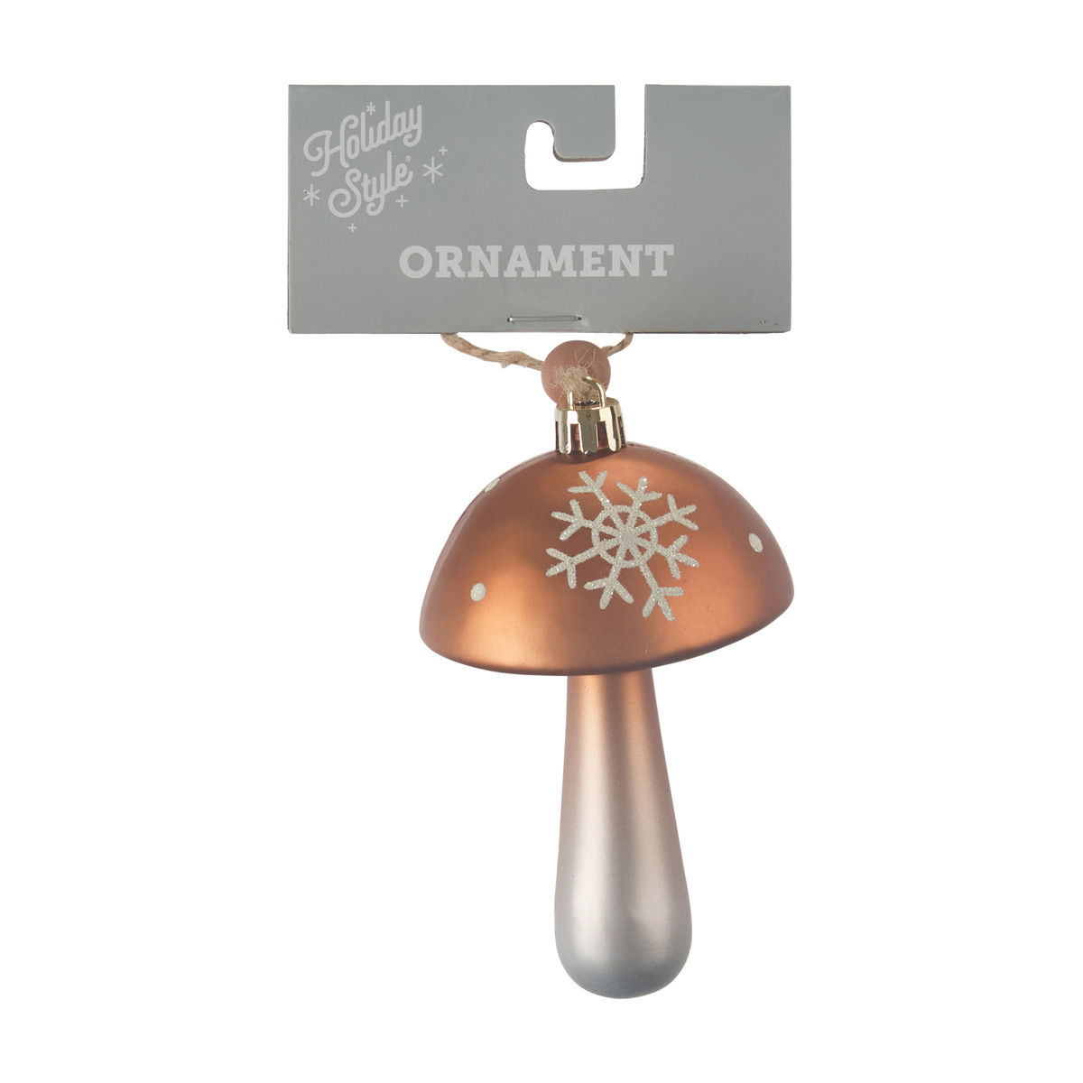 Holiday Style Christmas Mushroom Ornament