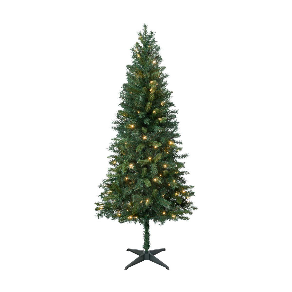 Holiday Style Pre-Lit Virginia Pine Tree, 6 ft