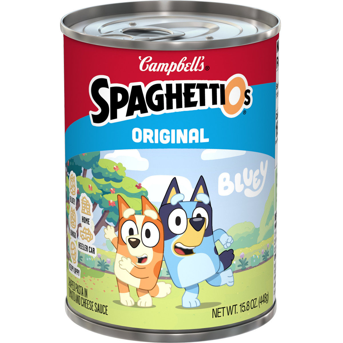 SpaghettiOs Original Bluey Shapes Canned Pasta, 15.8 oz