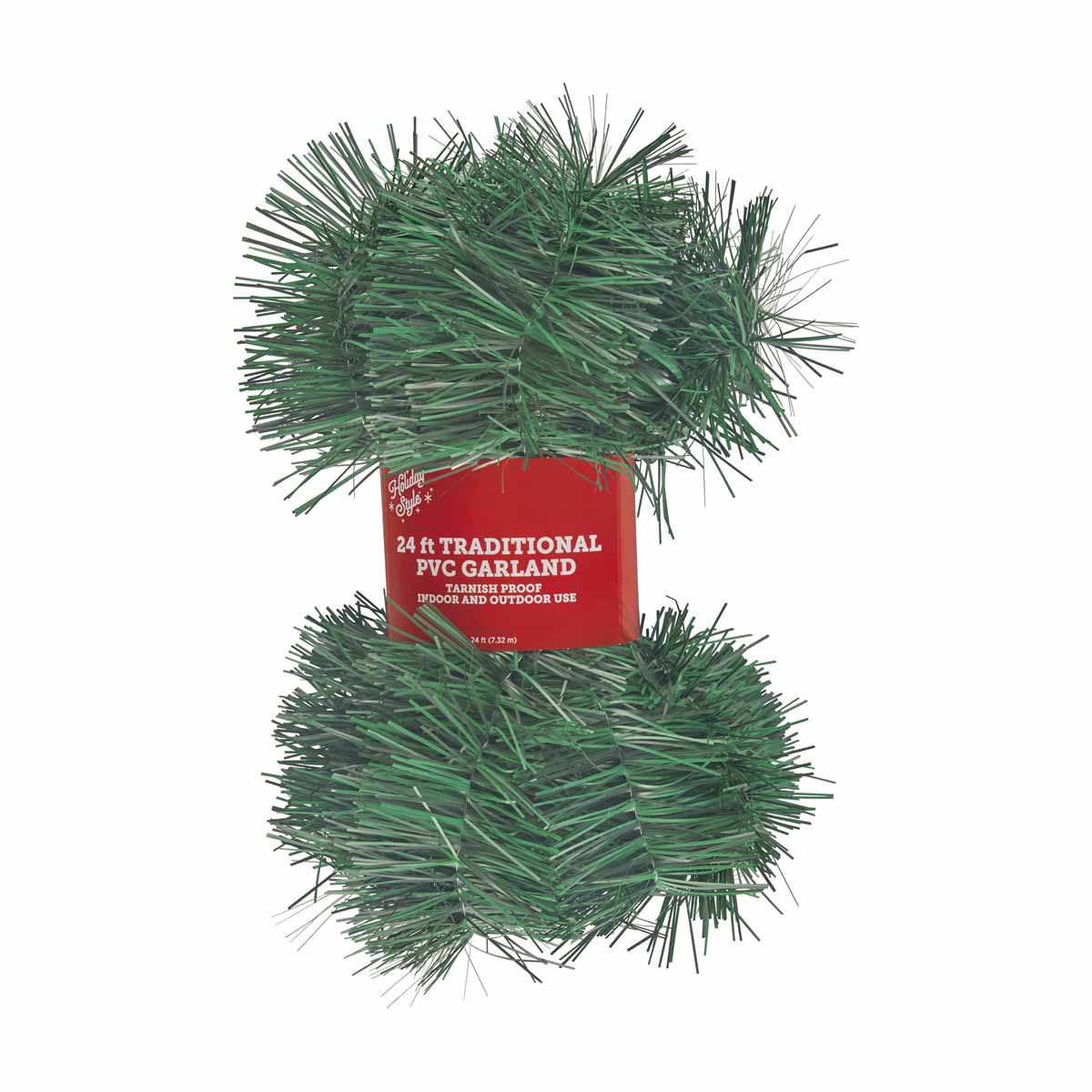 Holiday-Style-Christmas-Green-Traditional-PVC-Pine-Garland,-24-ft