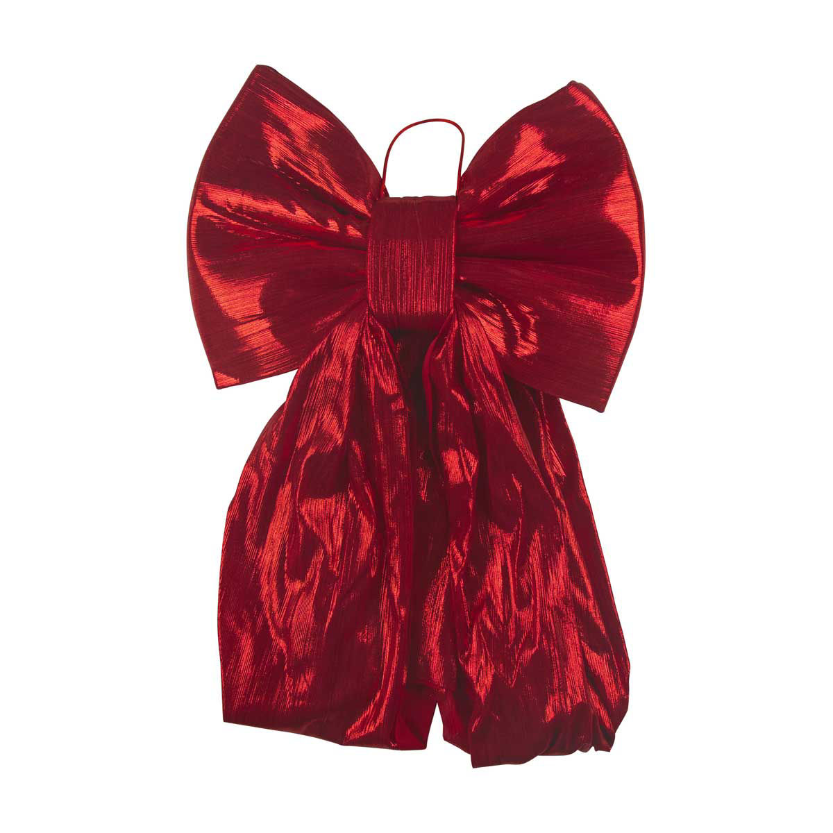 Christmas Jumbo Deluxe Metallic Red Bow Décor