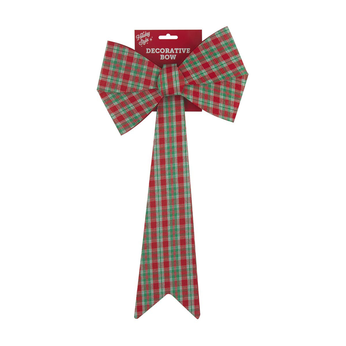 Holiday Style Christmas Plaid Decorative Bow
