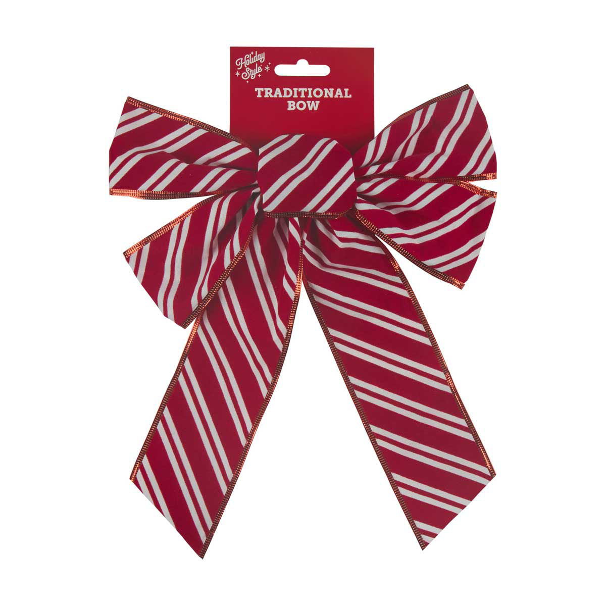 Holiday Style Christmas Traditional Red Velvet Bow