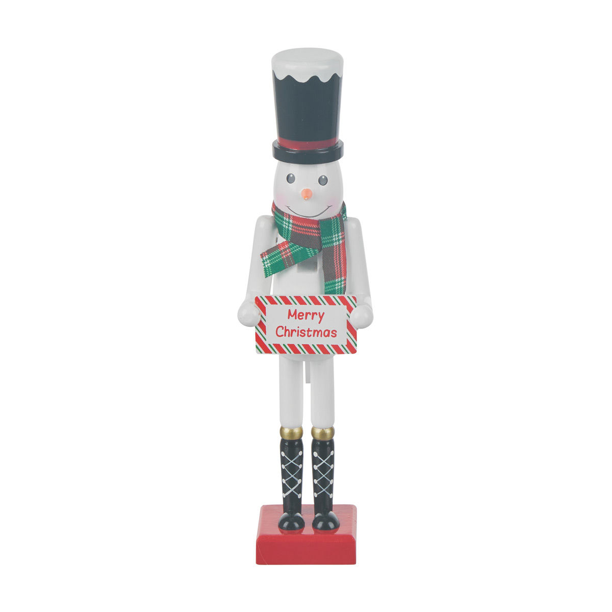 Christmas Snowman Nutcracker Table Décor, 10 in