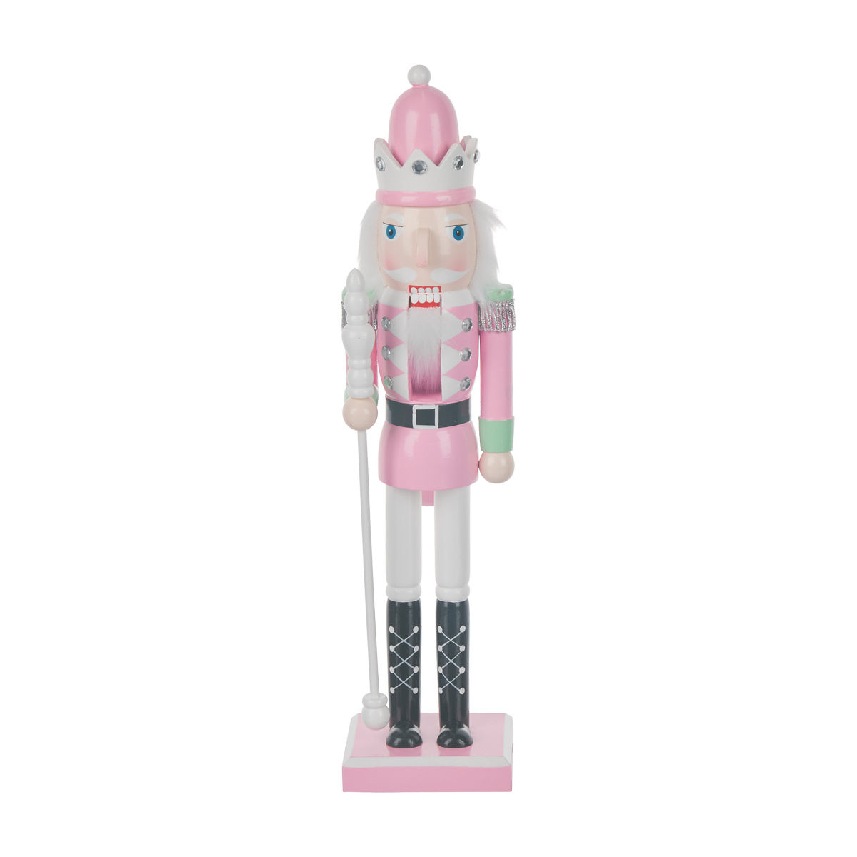 Christmas Wooden King Nutcracker Décor, 15 in