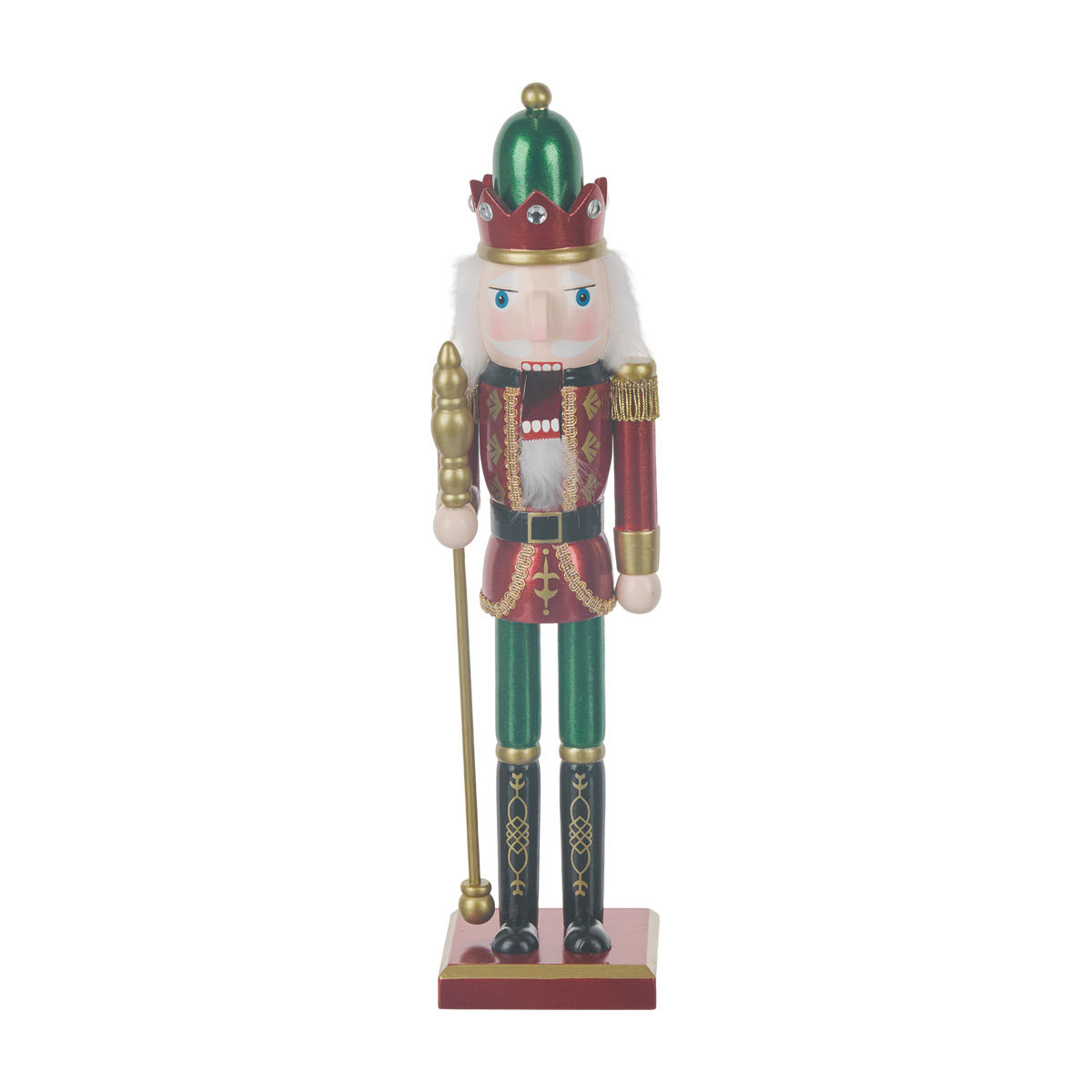 Christmas Gold King Nutcracker Décor, 15 in