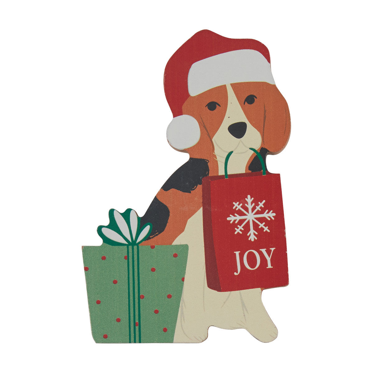 Christmas MDF Joy Dog Table Décor