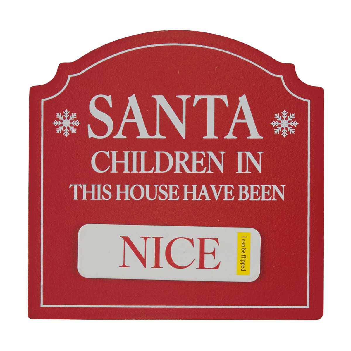 Christmas MDF Red Sign Décor