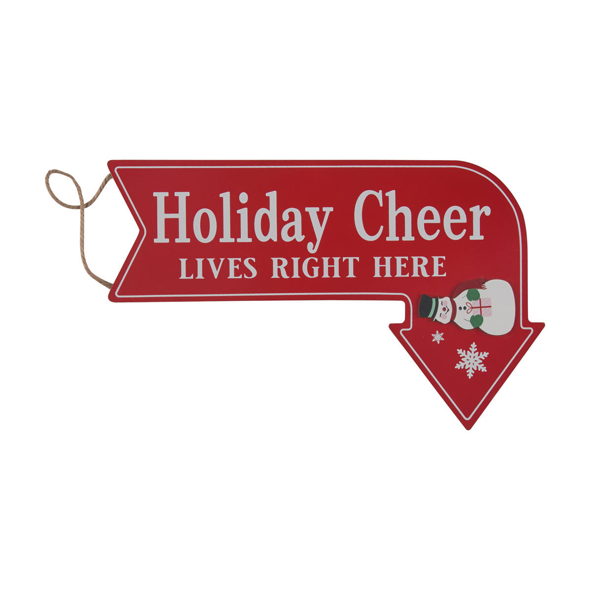 Christmas MDF Red Arrow Hanging Décor