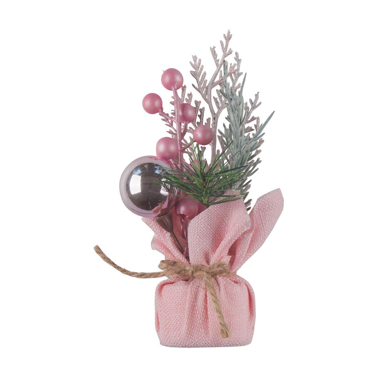 Christmas-Artificial-Pink-Ball-Floral-Décor