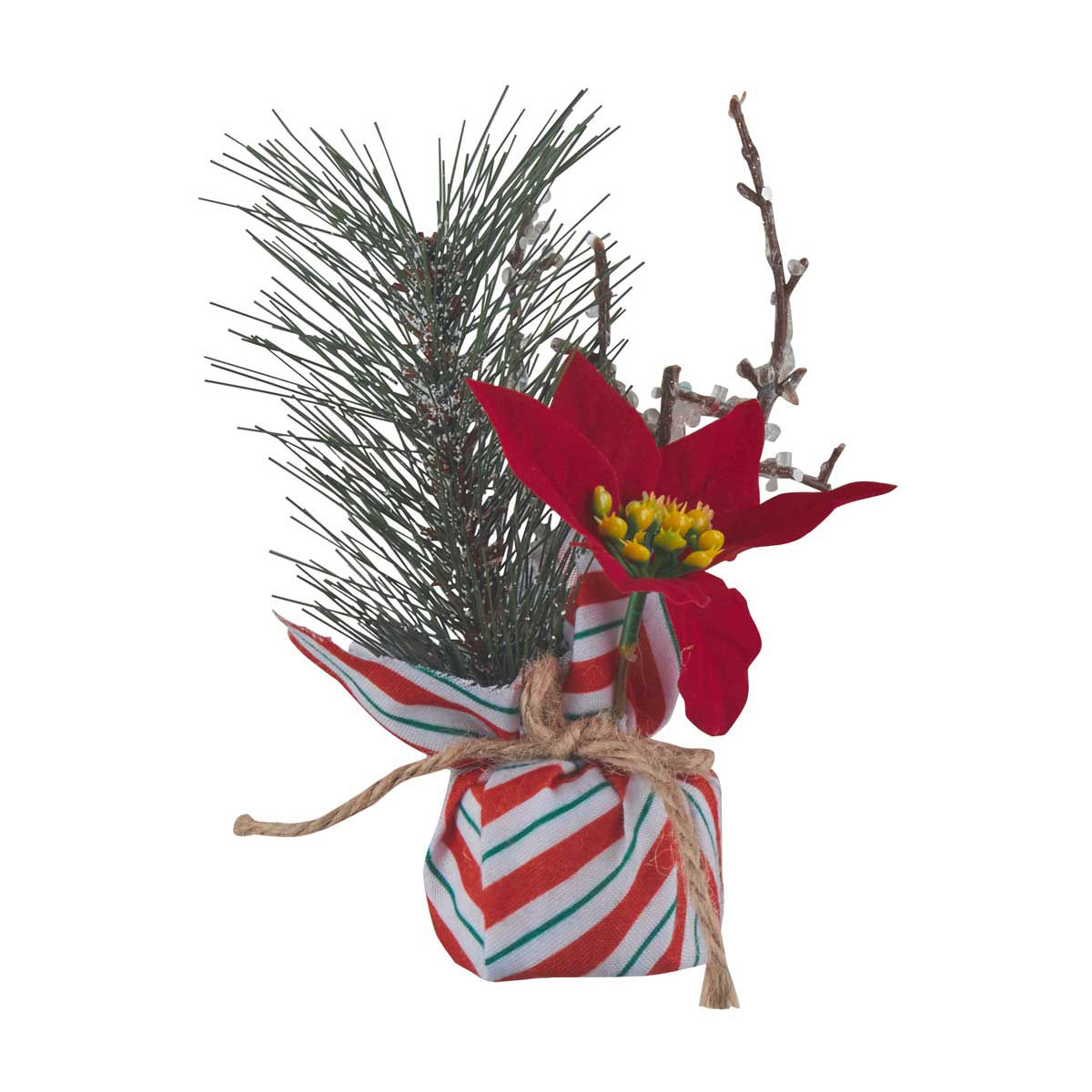 Christmas-Artificial-Red-Poinsettia-Floral-Décor