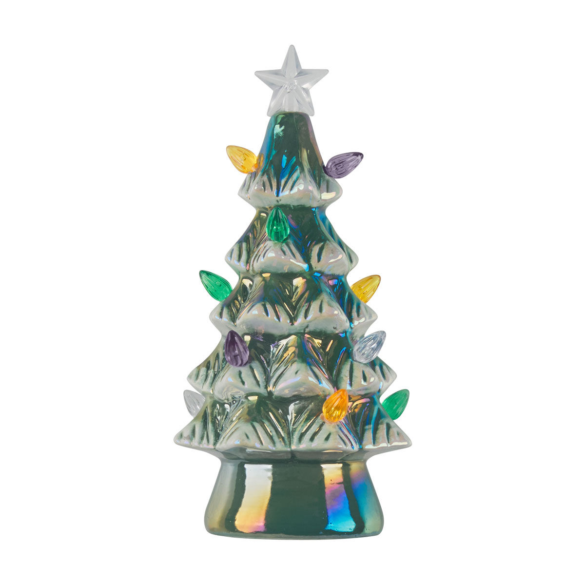 Christmas LED Ceramic Green Tree Décor, Medium