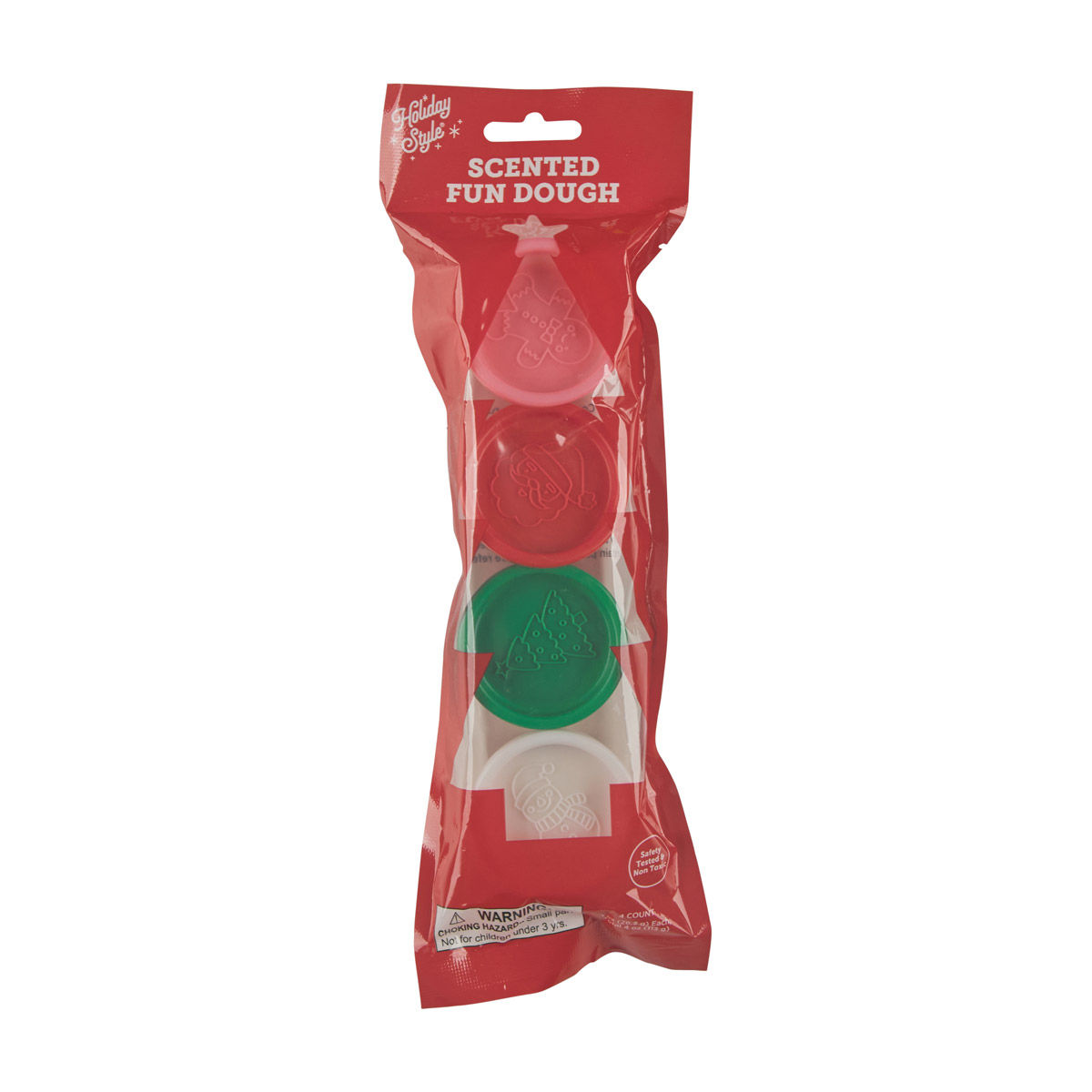 Holiday Style Scented Fun Dough, 4 Pack