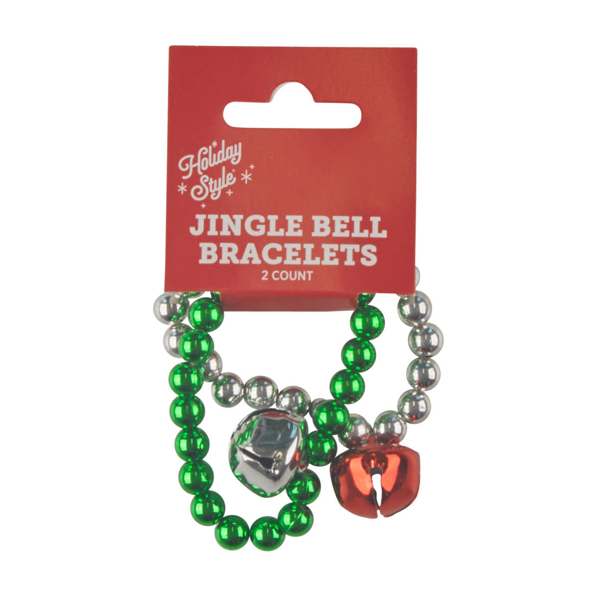 Holiday Style Jingle Bell Bracelet Set, 6 ct