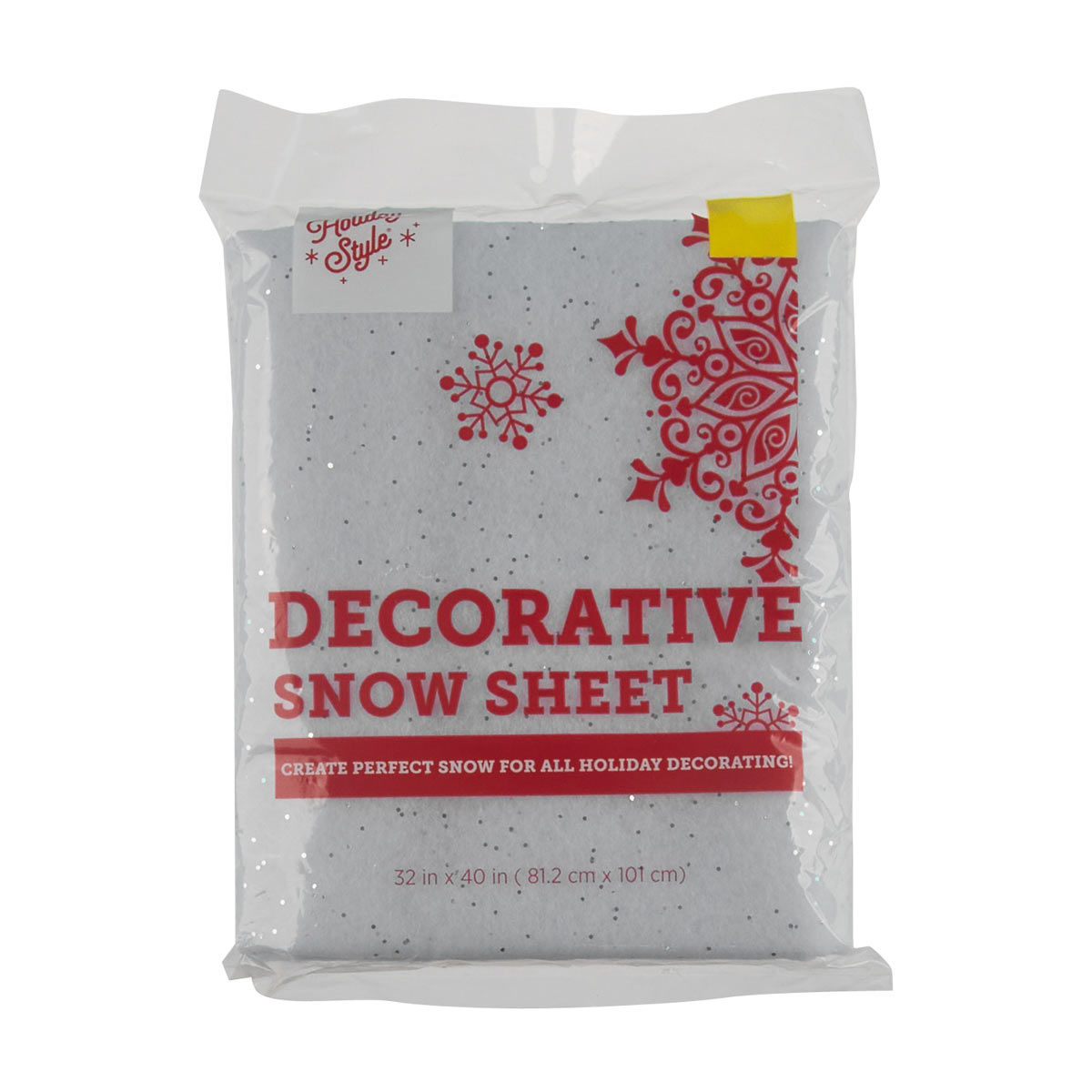 Holiday Style Christmas Artificial Snow Blanket Sheet, 32x40 in
