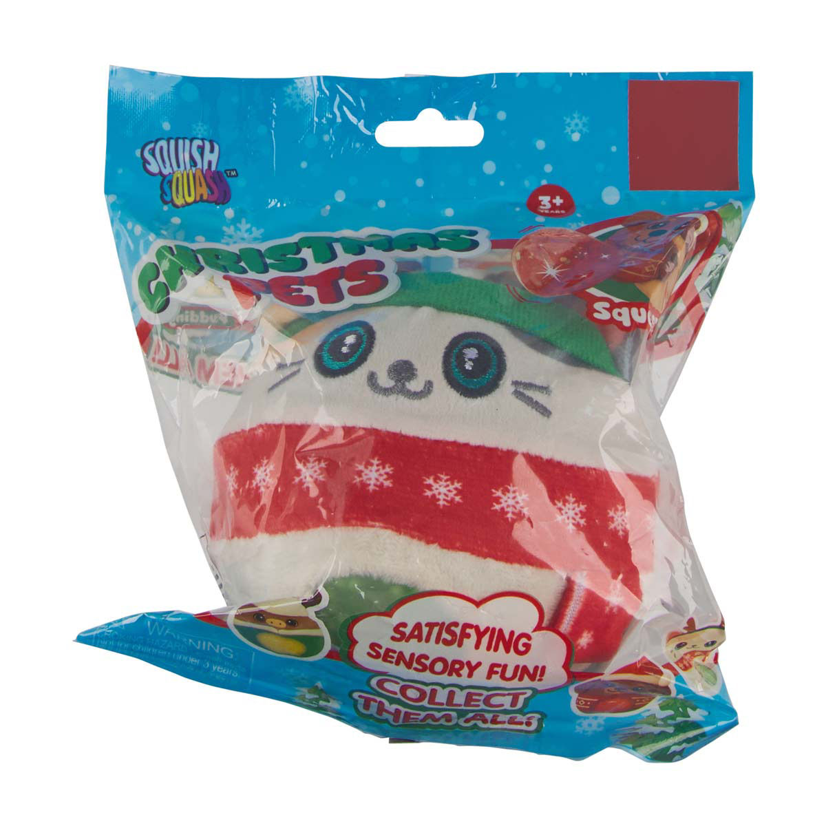 Christmas Squishy Pet Toy, 4 Assorted Styles