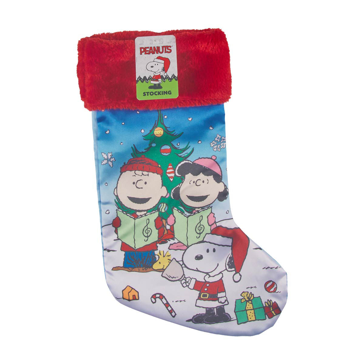 Christmas Peanuts Print Stocking